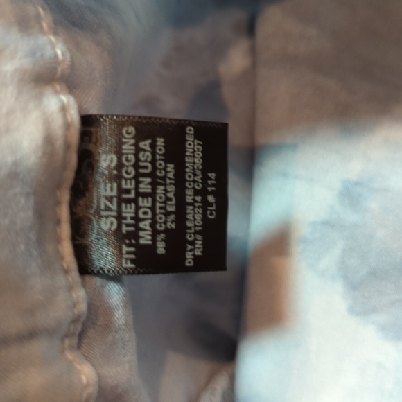 Joes Jeans  The Jean Legging Women's Size Small Tie Dyed Leggings w/Zipper Ankle - Picture 8 of 8